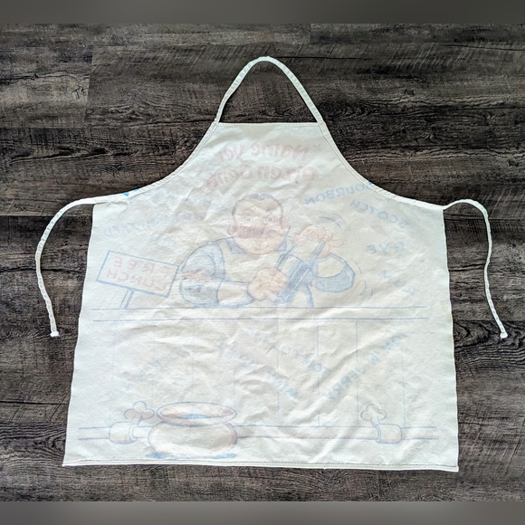 Vintage 1950s Antique Cloth Bartender’s Apron Name Yer Pizen Gents Booze Fun - Picture 6 of 8